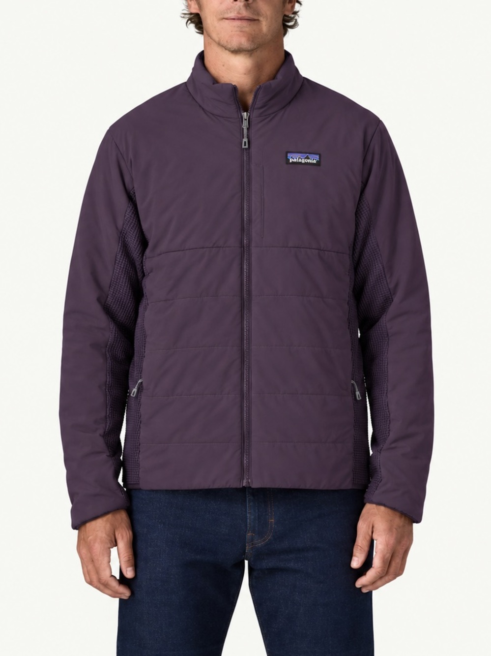 Patagonia Nano-Air Light Hybrid Jacket Men’s Medium Piton Purple Full Zip